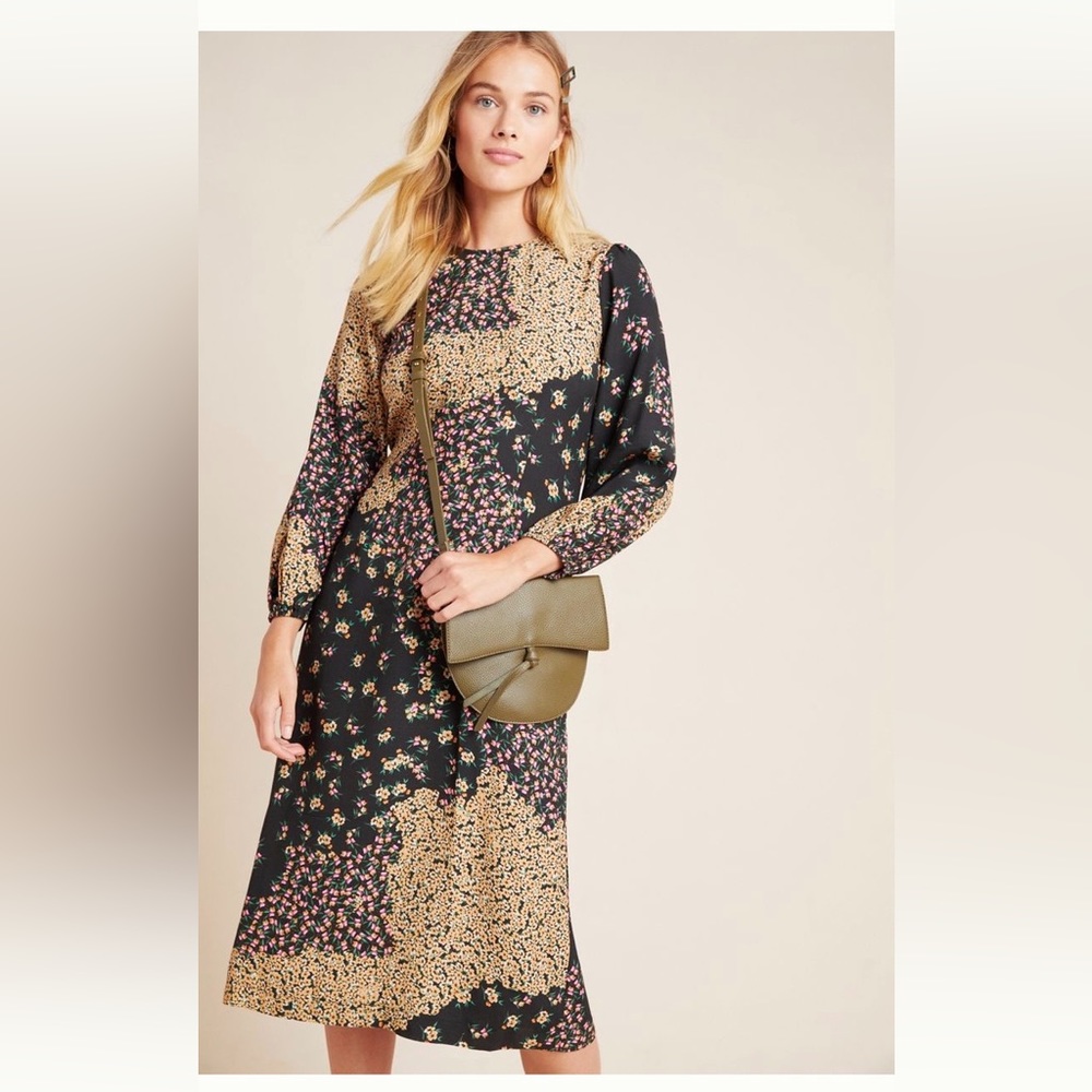 Kachel X Anthropologie Joanna Mixed Floral-Print Dress